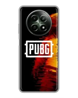 Чехол для Realme 12 5G с картинкой «Яркий логотип PUBG»