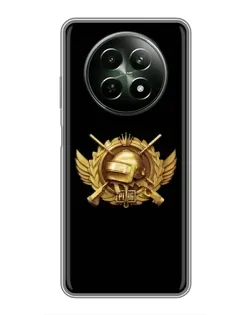 Чехол для Realme 12 5G с картинкой «PUBG — оранжевый градиент»