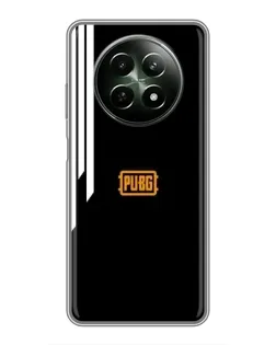 Чехол для Realme 12 5G с картинкой «PUBG — вертикальные линии»