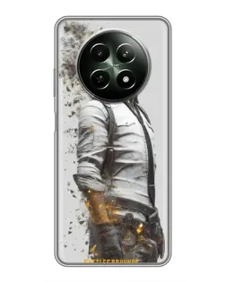 Чехол для Realme 12 5G с картинкой «PUBG — боец в пыли»