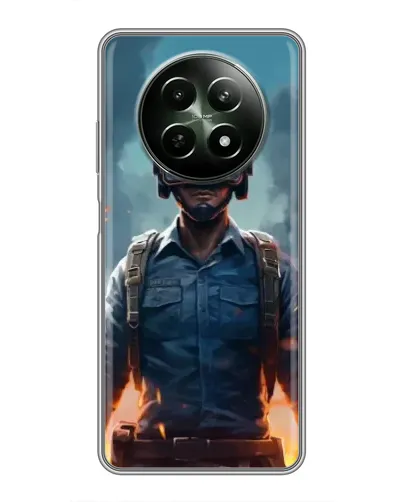Чехол для Realme 12 5G с картинкой «PUBG — реалистичный герой» Чехол для Realme 12 5G с картинкой «PUBG — реалистичный герой»