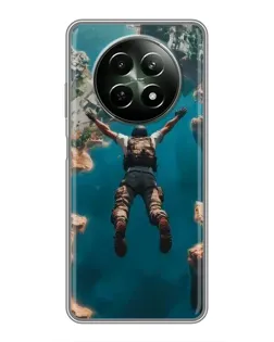 Чехол для Realme 12 5G с картинкой «PUBG — свободное падение»