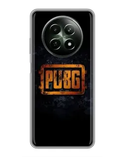 Чехол для Realme 12 5G с картинкой «PUBG — золотой логотип»