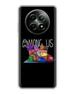 Чехол для Realme 12 5G с картинкой «Логотип Among Us»