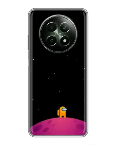 Чехол для Realme 12 5G с картинкой «Одинокий герой на планете»