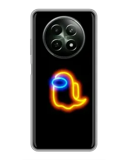 Чехол для Realme 12 5G с картинкой «Among Us неоновое сияние»