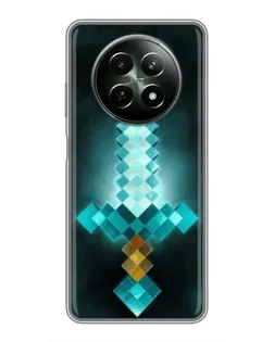 Чехол для Realme 12 5G с картинкой «Алмазный меч неон»