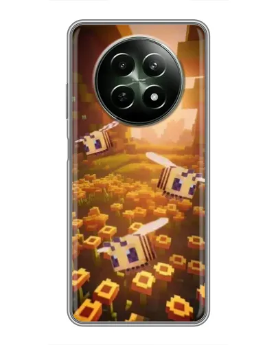 Чехол для Realme 12 5G с картинкой «Поле подсолнухов»