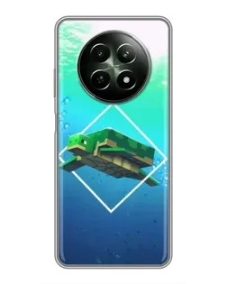 Чохол для Realme 12 5G з картинкою «Черепаха Minecraft»