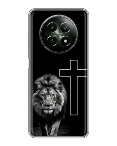 Чехол для Realme 12 5G с картинкой «Лев и Крест» Чехол для Realme 12 5G с картинкой «Лев и Крест»