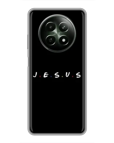 Чехол для Realme 12 5G с картинкой «Точки веры J.E.S.U.S.» Чехол для Realme 12 5G с картинкой «Точки веры J.E.S.U.S.»