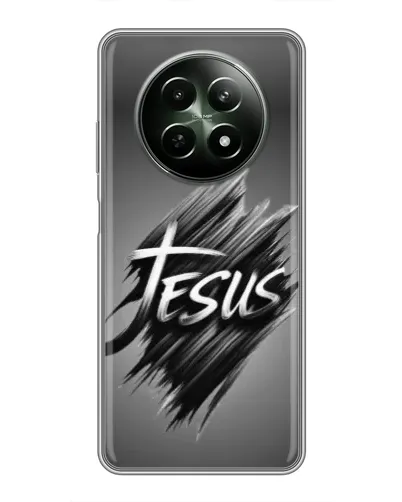 Чехол для Realme 12 5G с картинкой «Надпись Jesus Graffiti» Чехол для Realme 12 5G с картинкой «Надпись Jesus Graffiti»