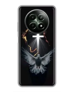 Чехол для Realme 12 5G с картинкой «Голубь и Свет»