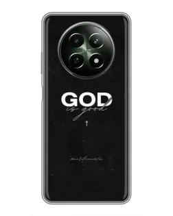 Чехол для Realme 12 5G с картинкой «GOD — Бог над всем»