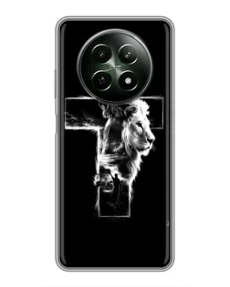Чохол для Realme 12 5G з картинкою «Сяючий хрест Jesus»