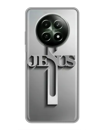 Чохол для Realme 12 5G з картинкою «Металевий хрест Jesus» Чохол для Realme 12 5G з картинкою «Металевий хрест Jesus»