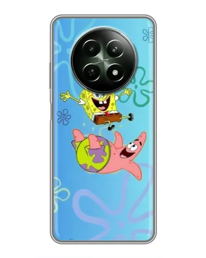 Чехол для Realme 12 5G с картинкой «Спанч Боб и Патрик»