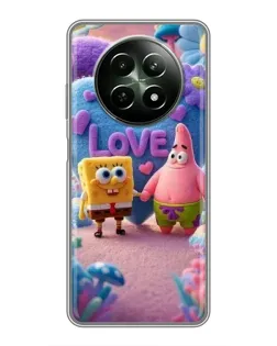 Чехол для Realme 12 5G с картинкой «Губка Боб Патрик»