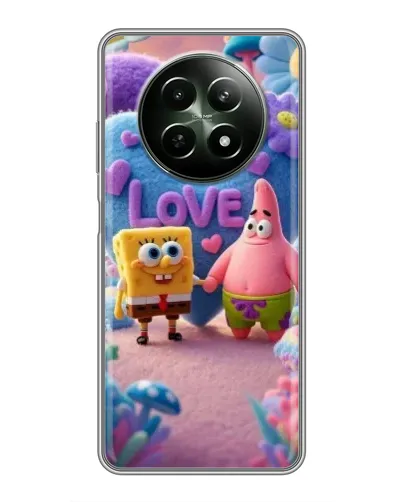Чехол для Realme 12 5G с картинкой «Губка Боб Патрик»