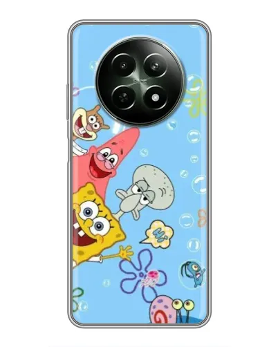 Чехол для Realme 12 5G с картинкой «Веселые пузырьки»
