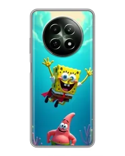 Чохол для Realme 12 5G з картинкою «Спанч Боб під водою» Чохол для Realme 12 5G з картинкою «Спанч Боб під водою»