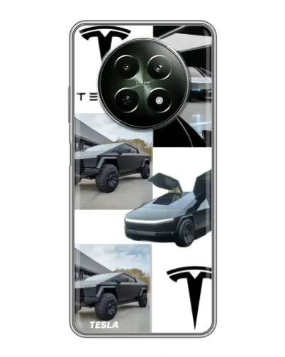 Чехол для Realme 12 5G с картинкой «Коллаж Cybertruck Tesla» Чехол для Realme 12 5G с картинкой «Коллаж Cybertruck Tesla»