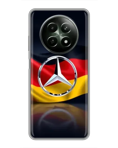 Чехол для Realme 12 5G с картинкой «Mercedes — флаг Германии» Чехол для Realme 12 5G с картинкой «Mercedes — флаг Германии»