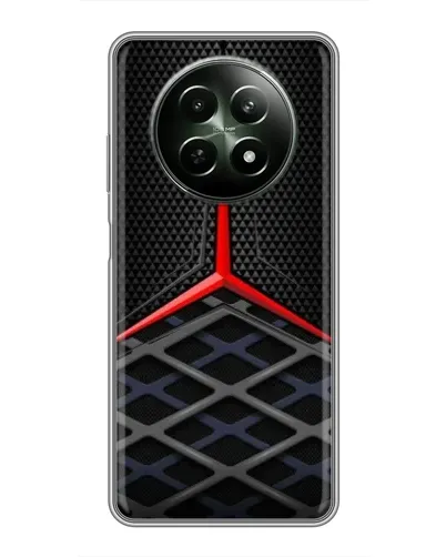 Чехол для Realme 12 5G с картинкой «Mercedes Carbon Grid» Чехол для Realme 12 5G с картинкой «Mercedes Carbon Grid»