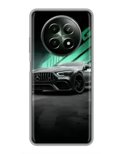 Чехол для Realme 12 5G с картинкой «Темный Mercedes AMG»