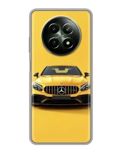 Чехол для Realme 12 5G с картинкой «Желтый Mercedes GT»