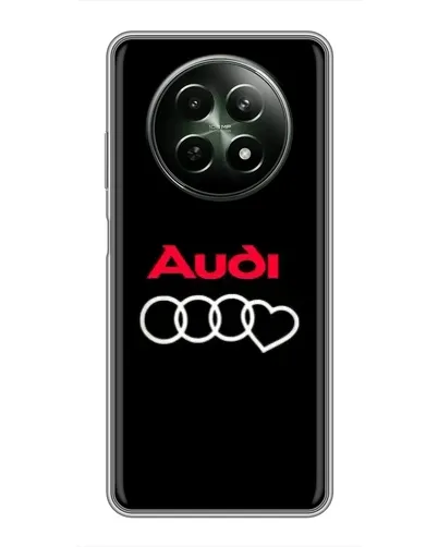 Чехол для Realme 12 5G с картинкой «Логотип Audi Heart»