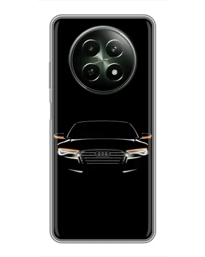 Чехол для Realme 12 5G с картинкой «Audi — ночной контур»