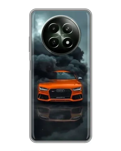 Чехол для Realme 12 5G с картинкой «Audi в облаках дыма»