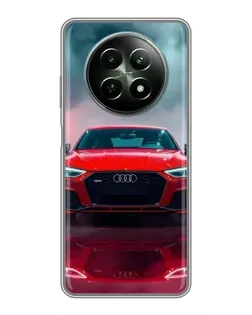 Чехол для Realme 12 5G с картинкой «Audi RS — красный стиль»