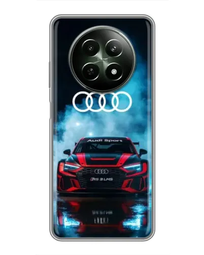 Чехол для Realme 12 5G с картинкой «Audi Sport — неон»