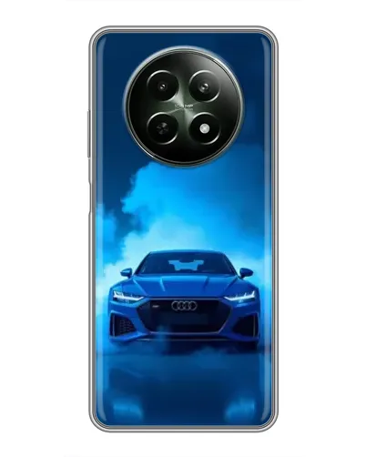 Чехол для Realme 12 5G с картинкой «Audi — голубая энергия»