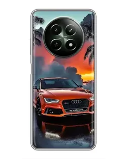 Чехол для Realme 12 5G с картинкой «Audi — закат»