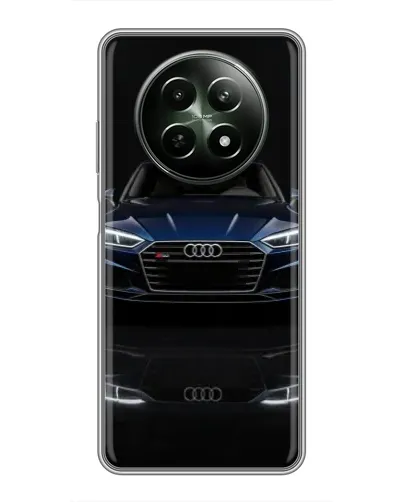 Чехол для Realme 12 5G с картинкой «Audi — ночное отражение»