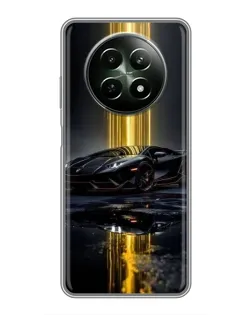 Чехол для Realme 12 5G с картинкой «Ночной Lamborghini драйв»