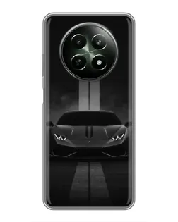 Чехол для Realme 12 5G с картинкой «Lamborghini симметрия дорог»