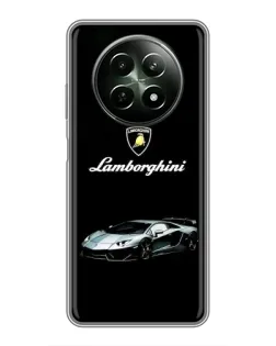 Чехол для Realme 12 5G с картинкой «Логотип Lamborghini классика»