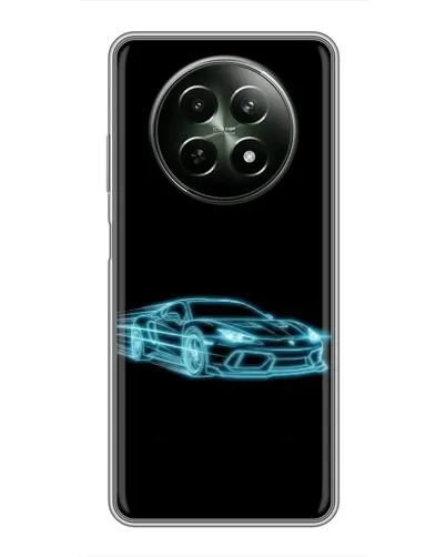 Чехол для Realme 12 5G с картинкой «Неоновый контур Lamborghini» Чехол для Realme 12 5G с картинкой «Неоновый контур Lamborghini»