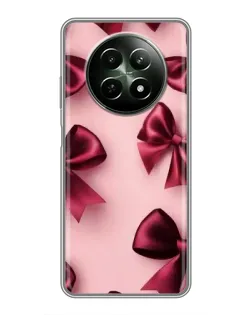 Чехол для Realme 12 5G с картинкой «Бордовый атлас»