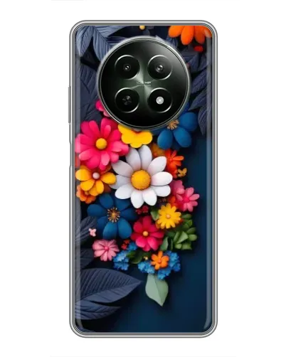 Чехол для Realme 12 5G с картинкой «Цветочная феерия»
