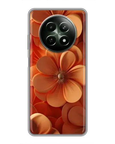 Чехол для Realme 12 5G с картинкой «Оранжевый макро цветок»