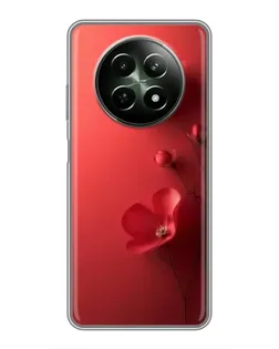 Чехол для Realme 12 5G с картинкой «Маковые соцветия»