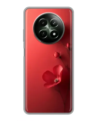 Чехол для Realme 12 5G с картинкой «Маковые соцветия»