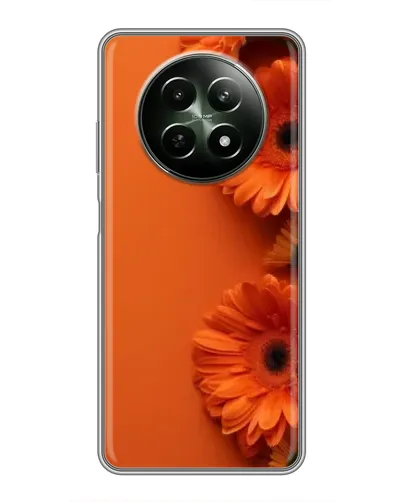 Чехол для Realme 12 5G с картинкой «Оранжевые герберы»