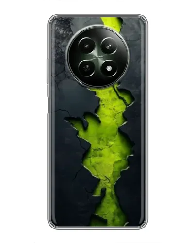 Чехол для Realme 12 5G с картинкой «Салатовый разлом скалы» Чехол для Realme 12 5G с картинкой «Салатовый разлом скалы»