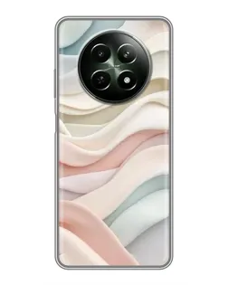 Чехол для Realme 12 5G с картинкой «Пастельные нежные волны»